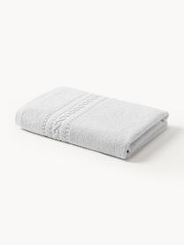 Serviette de toilette Cordelia, tailles variées, 100 % coton, Gris clair, Serviettes de toilette, larg. 50 x long. 100 cm, 2 pièces