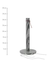 Marmeren keukenrolhouder Stang, Marmer, Grijs marmer, Ø 14 x H 30 cm