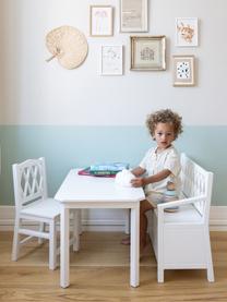 Mesa infantil Harlequin, Madera de abedul, tablero de fibras de densidad media (MDF) pintado con pintura libre de COV

Este producto está hecho de madera de origen sostenible y con certificación FSC®., Madera de abedul pintado blanco, An 79 x Al 47 cm