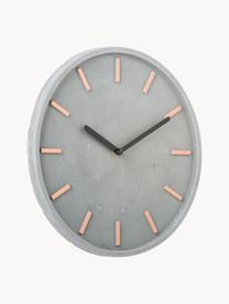 Horloge murale Gela, Gris, noir, Ø 28 cm