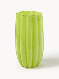 Vaso in vetro soffiato Melone, alt. 38 cm, Vetro soffiato, Verde chiaro, Ø 21 x Alt. 38 cm