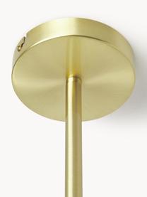 Lampada grande da soffitto Aurelia, Struttura: metallo ottonato, Baldacchino: metallo ottonato, Bianco, dorato, Larg. 110 x Alt. 32 cm