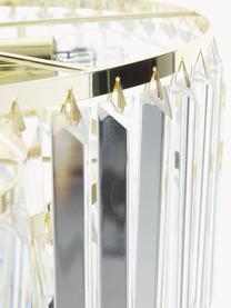 Kronleuchter Gracja, Lampenschirm: Glas, Baldachin: Metall, Transparent, Goldfarben, Ø 39 x H 42 cm