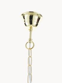 Kroonluchter Gracja, Lampenkap: glas, Transparant, goudkleurig, Ø 39 x H 42 cm