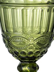 Decanter Florie in groen in landelijke stijl, 300 ml, Glas, Groen, B 20 x H 20 cm, 300 ml