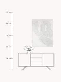 Tableau sur toile Texture, Blanc, larg. 90 x haut. 120 cm