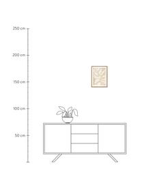 Ingelijste digitale print Small Moments, Lijst: eikenhout, Lichtbeige, Off White, B 30 x H 40 cm