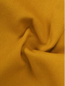 Housse de coussin en coton jaune Mads, 100 % coton, Jaune moutarde, larg. 30 x long. 50 cm