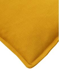 Housse de coussin en coton jaune Mads, 100 % coton, Jaune moutarde, larg. 30 x long. 50 cm