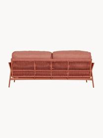 Sofa ogrodowa Sierra (2-osobowa), Tapicerka: 100% polipropylen, Stelaż: aluminium malowane proszk, Tkanina w odcieniu terakoty, S 183 x G 80 cm