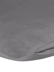 Funda de almohada de satén Comfort, Gris oscuro, An 50 x L 70 cm