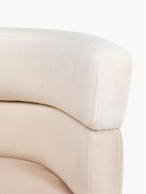 Fluwelen fauteuil Sandwich in retro-design, Bekleding: polyester fluweel, Poten: gecoat metaal, Fluweel beigetinten, goudkleurig, B 65 x H 64 cm