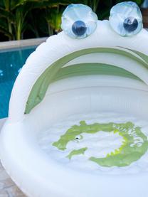 Opblaasbaar kinderzwembad Cookie the Croc, Kunststof, Gebroken wit, olijfgroen, B 100 x L 115 cm