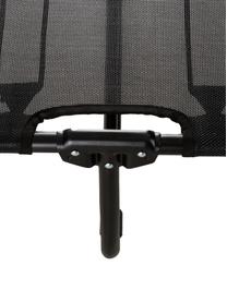 Gartenliege Fiam, Gestell: Aluminium, Bezug: Polyester, Schwarz, L 190 x B 58 cm