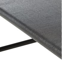 Gartenliege Fiam, Gestell: Aluminium, Bezug: Polyester, Schwarz, L 190 x B 58 cm