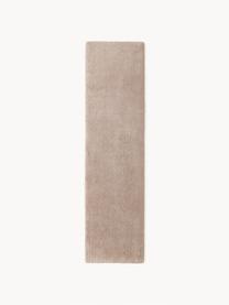 Hoogpolige loper Leighton, Bovenzijde: microvezels (100% polyest, Onderzijde: 70% polyester, 30% katoen, Beige, B 80 x L 300 cm