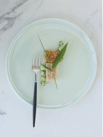 Porzellan-Speiseteller Kolibri in Mintgrün glänzend, 6 Stück, Porzellan, Mintgrün, Ø 27 cm
