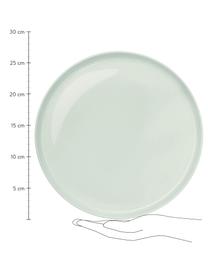 Assiette plate porcelaine Kolibri, 6 pièces, Vert menthe