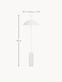 Malá stojací LED lampa Geen-A, stmívatelná, Bílá, V 132 cm