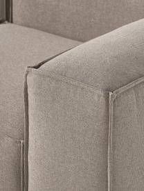 Modulares Sofa Lennon (4-Sitzer), Bezug: 100 % Polyester Der strap, Gestell: Massives Kiefernholz, Spe, Füße: Kunststoff Dieses Produkt, Webstoff Taupe, B 327 x T 119 cm