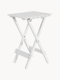 Mesa plegable pequeña de madera logia, Madera de acacia, pintada, Blanco, An 38 x Al 51 cm