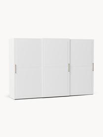 Modularer Schwebetürenschrank Charlotte, 300 cm Breite, mehrere Varianten, Korpus: Spanplatte, melaminbeschi, Weiß, Basic Interior, B 300 x H 200 cm