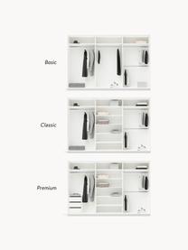 Armario modular Charlotte, 3 puertas correderas (300 cm), diferentes variantes, Estructura: tablero aglomerado revest, Blanco, Interior Basic (An 300 x Al 200 cm)