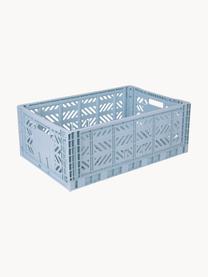 Klappbare Aufbewahrungsbox Maxi, B 60 cm, Kunststoff, Graublau, B 60 x T 40 cm