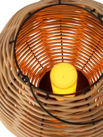 Lanterne avec bougie LED Wovo, Brun, Ø 32 x haut. 48 cm