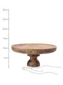 Plat à gâteau bois de manguier Justar, Ø24 cm, Brun