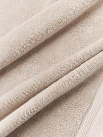 Handtuch Premium aus Bio-Baumwolle in verschiedenen Grössen, 100 % Bio-Baumwolle, GOTS-zertifiziert (von GCL International, GCL-300517)
 Schwere Qualität, 600 g/m², Hellbeige, Handtuch, B 50 x L 100 cm