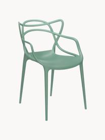 Krzesło z podłokietnikami Masters, 2 szt., Polipropylen, Szałwiowy zielony, S 57 x G 47 cm