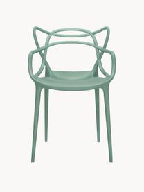 Židle s područkami Masters, 2 ks, Polypropylen, Šalvějově zelená, Š 57 cm, V 47 cm