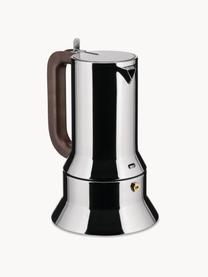 Kaffeekocher 9090 für sechs Tassen, Korpus: Edelstahl 18/10, hochglan, Griff: Kunststoff, Silberfarben, Dunkelbraun, Ø 13 x H 21 cm