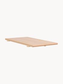 Mesa de comedor extensibe de roble Nevis, 220-265 x 90 cm, Tablero: aglomerado chapado en mad, Patas: madera de roble maciza, Madera de roble, An 220 x F 90 cm