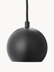Malé závěsné svítidlo ve tvaru koule Ball, Matná černá, Ø 12 cm, V 10 cm