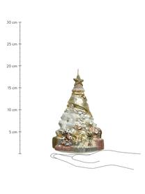 Décoration de sapin de Noël Mery, Verre, Doré, tons cuivre, blanc, Ø 12 x haut. 17 cm