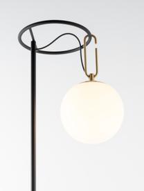 Velká lampa na čtení nh, ručně foukaná, Bílá, černá, V 172 cm