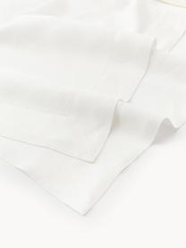 Nappe pur lin avec ourlet Alanta, Blanc cassé, 4-6 personnes (long. 170 x larg. 130 cm)