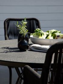 Table de jardin ronde en spraystone Tropea, Ø 110 cm, Noir, Ø 110 x haut. 75 cm