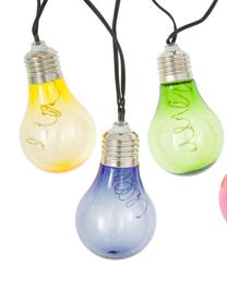 Solar LED-Lichterkette Glow, 150 cm, Lampions: Kunststoff, Schwarz, Bunt, L 150 cm