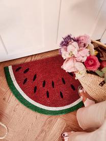 Felpudo Watermelon, Parte superior: fibras de coco, Reverso: plástico (PVC), Multicolor, An 43 x L 71 cm