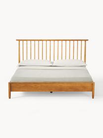 Cama de madera de pino Windsor, con cabecero, Madera de pino macizo

Este producto está hecho de madera de origen sostenible y con certificación FSC®., Madera de pino clara, An 160 x L 200 cm