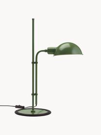 Grande lampe de bureau orientable Funiculí, Vert foncé, haute brillance, larg. 20 x prof. 36 cm