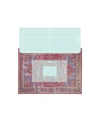 Tapis vintage Paulo, Rouge, bleu, beige