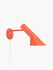 Wandlamp AJ met stekker, Lamp: gecoat staal, Oranje, Ø 32 x H 18 cm