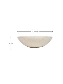 Vasque à poser en terrazzo Kuveni, Terrazzo, Beige, aspect terrazzo, Ø 40 x haut. 11 cm
