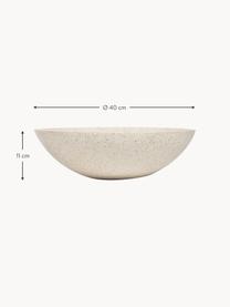 Aufsatzwaschbecken Kuveni aus Terrazzo, Terrazzo, Beige Terrazzo, Ø 40 x H 11 cm