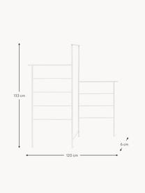 Skladací kovový držiak na uteráky Dora, Železo, práškový náter, Matná biela, Š 120 x V 133 cm