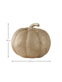 Zucca decorativa Dexter, Poliresina, Dorato, Ø 22 x Alt. 18 cm